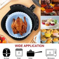Gambar Air Fryer Silicone Pot Kotak Squere Oven Food Grade Tahan Panas - Abu-abu dari Cipta Wholesale undefined 3 Tokopedia