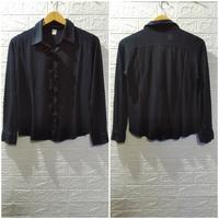 Gambar Preloved kemeja wanita hitam dari indy olshop 2 undefined 1 Tokopedia