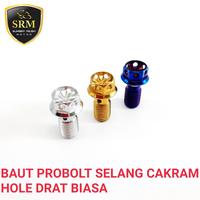 Gambar Baut Selang Cakram Probolt Flower - Silver dari Sumber Rejeki Motor Pontianak undefined 1 Tokopedia