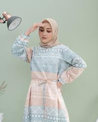 Gambar Baju Tunik Muslimah Biru Muda (Cuci Gudang) dari Diamond Weddings undefined 2 Tokopedia