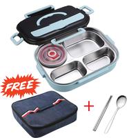 Gambar Lunch Box Anti Panas Kotak Makan Sekat Anti Panas - 3 Sekat, Hijau dari Minisweet Olshop undefined 1 Tokopedia