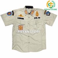 Gambar Kemeja Satgas Satpol PP Lengan Pendek (Bahan Ripstop) - Atribut Timbul, M dari Fisyan Store undefined 1 Tokopedia