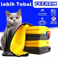 Gambar Handuk Grooming 2 lapis Kuning Abu Kucing Anjing Daya Serap Tinggi dari FEFARM_NEW undefined 1 Tokopedia