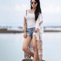 Gambar Baju Outer/Cardigan/Outwear Pantai Bali Vinity Bohemian Ethnic/Etnik Long Outer - Panjang dari Tropisoul undefined 2 Tokopedia