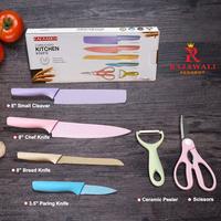 Gambar Pisau Elegan set 6 pcs Pisau Dapur Stainless Corrugated dari Rajawali Perabot undefined 4 Tokopedia