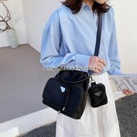 Gambar 2in1 Drawstring Nylon / Tas Slempang 2in1 / Tas+Pouch Wanita Import - Beige dari TravelyciouS undefined 4 Tokopedia