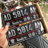 Gambar PLAT Nomer Motor lapis Mika Hitam - Carbon Hitam dari Nokis Plat Nomer undefined 3 Tokopedia