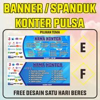 Gambar SPANDUK-BANNER KONTER PULSA/ KONTER CELL BAHAN FLEXY 280GSM - C, 100CMX50CM dari MP_DigitalPrint undefined 4 Tokopedia