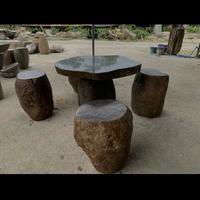 Gambar Meja Taman Batu Kali Minimalis 1 set dari Gloss Marble undefined 1 Tokopedia