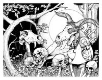 Gambar WOLFGOAT by Arian13 - artprint - poster - 95 cm x 75 cm dari DEATHCULT undefined 1 Tokopedia