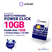 Gambar Kartu Perdana Live.On Power Click Double Data 10GB + 10GB Bonus dari Live On Official Store undefined 1 Tokopedia