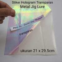Gambar Stiker Hologram Transparan Metal Jig Lure - 42 x 29.5 cm dari SJM Paper & Sticker undefined 1 Tokopedia