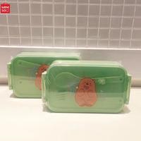 Gambar Tempat Makan We Bare Bears Lucu+Sendok Garpu - MINISO Bento Box 470ml - Ice Bear dari jastipsripilan undefined 3 Tokopedia