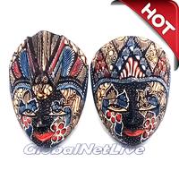 Gambar Sepasang Topeng wayang Rama Shinta Kayu Batik Painting Hiasan dinding - Batik Size S dari GlobalNetLiveNew undefined 5 Tokopedia