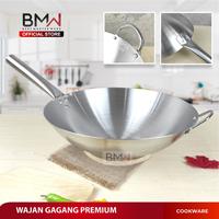 Gambar WAJAN NASI GORENG ANTI LENGKET GAGANG SATU STAINLESS STEEL BMW - d. 36 CM dari TOKO ERWIN TANJUNG 2 undefined 1 Tokopedia