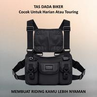 Gambar Waistbag Tas Touring Turing Pelindung Dada Motor Biker Sepeda Outdoor - Hitam dari Evernext ID undefined 1 Tokopedia