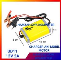 Gambar Charger Accu 2A Alat Cas Aki 12V Otomatis Portable Motor Mobil 12V 2A - CHARGER UD11 dari HAMZAHJAYA KOMPUTER undefined 1 Tokopedia