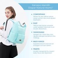 Gambar Tas Bayi | Natural Moms Multi-Function Diaper Bag (Tas Popok) POP 2in1 - Light Grey dari Natural Moms Indonesia Official Shop undefined 3 Tokopedia