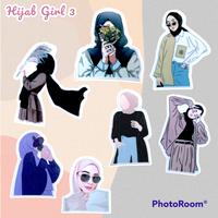 Gambar Sticker Pack Tumblr Korean Hijab Girl Waterproof Hiasan Laptop - Aesthetic 7 dari Stikerlaptop undefined 4 Tokopedia