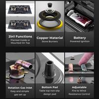 Gambar Kompor Gas 2 Tungku Kaca - Niko Reflection Black 2.0 dari Niko Indonesia undefined 5 Tokopedia