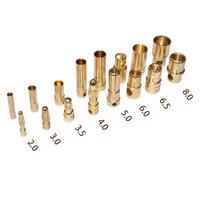 Gambar konektor conector banana 2-8mm gold bullet plug baterai lipo esc motor - 4 mm dari MasD Hobby undefined 5 Tokopedia