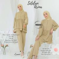 Gambar baju setelan celana wanita ARINA ONE SET dari Lemari Batik Solo undefined 1 Tokopedia