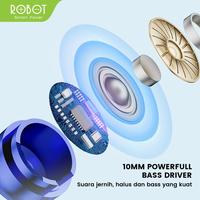 Gambar Headset Robot RE40 Headset Wired Earphone Full Electroplated Original - Biru dari Shopedia Bandung undefined 4 Tokopedia