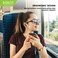 Gambar Headset Robot RE40 Headset Wired Earphone Full Electroplated Original - Biru dari Shopedia Bandung undefined 5 Tokopedia