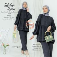 Gambar baju setelan celana wanita ARINA ONE SET dari Lemari Batik Solo undefined 2 Tokopedia