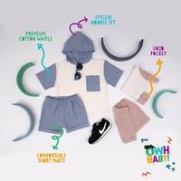 Gambar Owh Baby Hoodie Olwen waffle set 1-6 tahun - setelan hoodie anak - Dusty Blue, L dari OWH BABY Official Shop undefined 3 Tokopedia