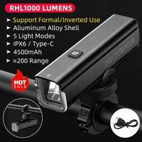 Gambar Rockbros RHL1000 Lampu Sepeda 2 Mode Barfly and Bracket USB 1000 Lumen dari vesantra undefined 4 Tokopedia