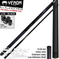 Gambar Venom Lucid Carbon LCB Black Cue Uniloc Low Deflection Stick Billiard dari Isak Billiards Surabaya undefined 2 Tokopedia