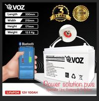 Gambar BATERAI LITHIUM LIFEPO4 100AH. Voz LiFePO4 12V 12.8V 100 Ah Bluetooth dari Power solution pws undefined 1 Tokopedia
