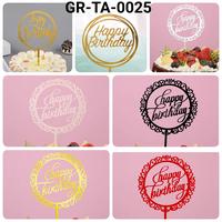 Gambar TA-0025 Cake topper akrilik happy birthday ulang tahun - TA-0025 dari Yamama Baking Jakarta undefined 1 Tokopedia