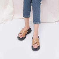 Gambar Sarasara NAGITA Sandal Slop Selop Kasual Silang Wedges Wanita Terbaru - black, 36 dari Alesa 01 undefined 2 Tokopedia