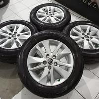 Gambar pelek bekas copotan mobil inove reboren ring 16 pcd 5x114,3 + ban dari Toko CBS_NEW undefined 2 Tokopedia
