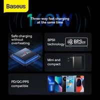 Gambar Baseus GaN5 PRO 140W 3 Output 2C1U Power Delivery Fast Charging - Hitam dari ELtama undefined 4 Tokopedia
