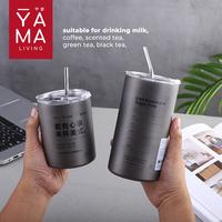 Gambar YAMA DENJI Stainless Tumblr Cofee Tea 360ml 600ml Botol Minum Teh Kopi - Silver 360ml dari Yama Living undefined 4 Tokopedia