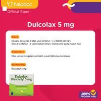 Gambar Dulcolax 5 mg 4 Tablet dari Halodoc Official Store undefined 2 Tokopedia