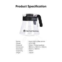 Gambar Hario Glass Coffee Server V60 02 700ml VCS-02B - Server Kopi Teh Kaca dari Alat Kopi Bandung undefined 5 Tokopedia