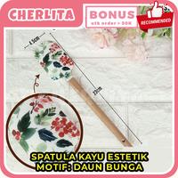 Gambar Spatula Kue Mini Motif Estetik Spatula Kue Kecil Pengaduk Adonan - Rajut Merah dari Cherlita undefined 3 Tokopedia