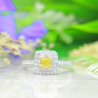 Gambar Cincin Emas Berlian Fancy Intense/Vivid Yellow dari Sgv Berlian undefined 2 Tokopedia