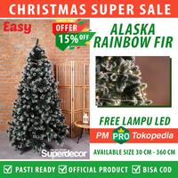 Gambar Pohon Natal 1 , 2 , 3 Meter Tinggi 2 - 12 Ft Feet Alaska Rainbow Fir - 2 ft / 60 cm dari Super Decoration undefined 1 Tokopedia