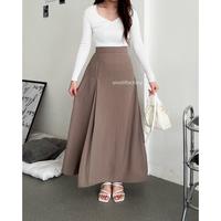 Gambar Bailey Skirt 8862 - Polyester Skirt Anti Kusut - Korean Loose Skirt - Khaki dari Dee Stuff. undefined 4 Tokopedia