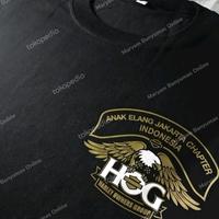 Gambar Atasan/Kaos/T-Shirt/HOG ANAK ELANG JAKARTA CHAPTER INDONESIA GOLD - Hitam, M dari Maryam Banyumas Online undefined 2 Tokopedia