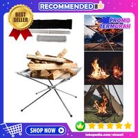 Gambar Stand Alas Tempat Api Unggun Camping Outdoor Tungku Kompor Portable dari OkMall ID undefined 1 Tokopedia