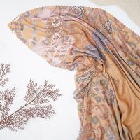 Gambar ADIBA SCARF Jasmine by Lidia Hadiwinoto - Graphite Grey, 120 cm x 120 cm dari Cormous Store undefined 4 Tokopedia