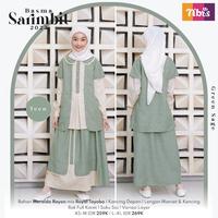 Gambar Baju keluarga NBRS Sarimbit Basma Sage Green busana muslim family set - Sage Green, Girl P0 P1 dari Busana-mikhaira undefined 3 Tokopedia