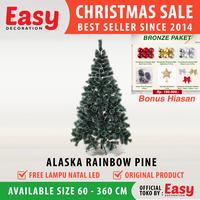 Gambar Pohon Natal Murah Gratis Lampu dan Hiasan Natal 2 ft / 60 cm Pine - Snow Flake dari Super Decoration undefined 1 Tokopedia