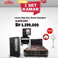 Gambar 1 set kamar tidur paket C dari Anugerahindahmebel undefined 1 Tokopedia